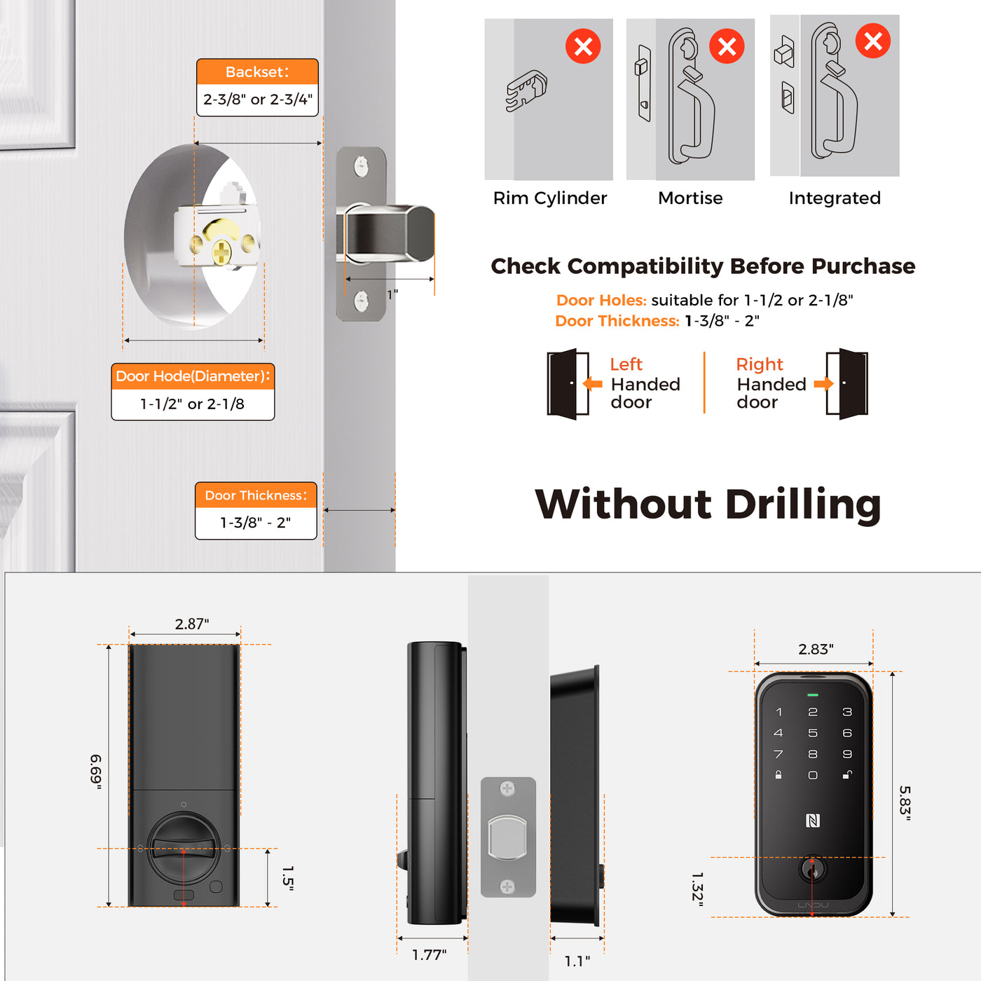 LNDU HK01W HomeKit Smart Lock