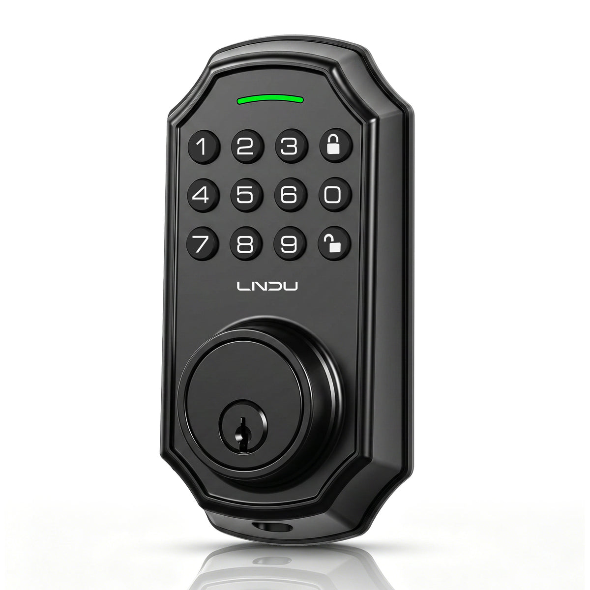 LNDU D180 Keypad Deadbolt Lock — Black