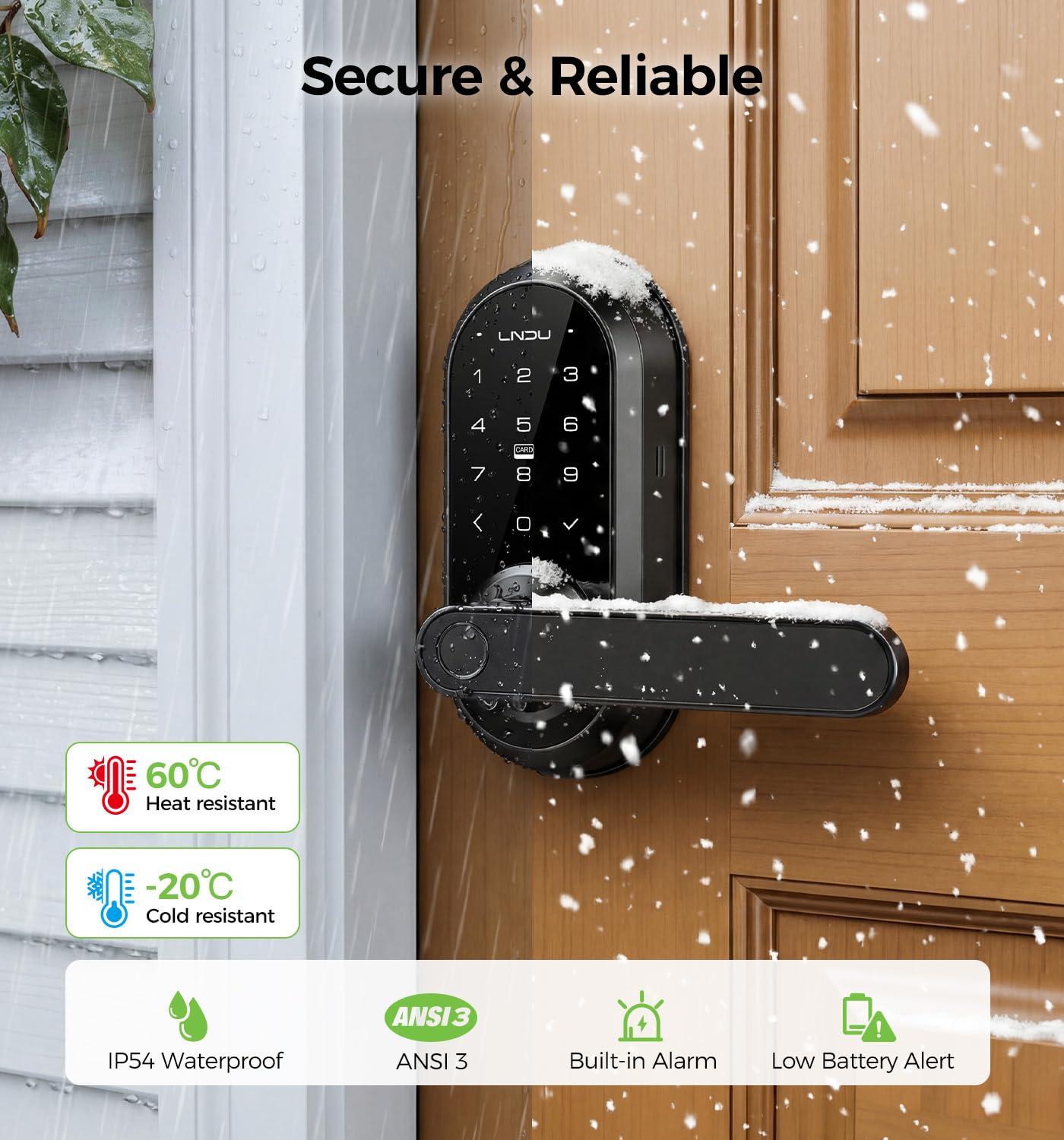 LNDU T225 Keypad Handle Lock
